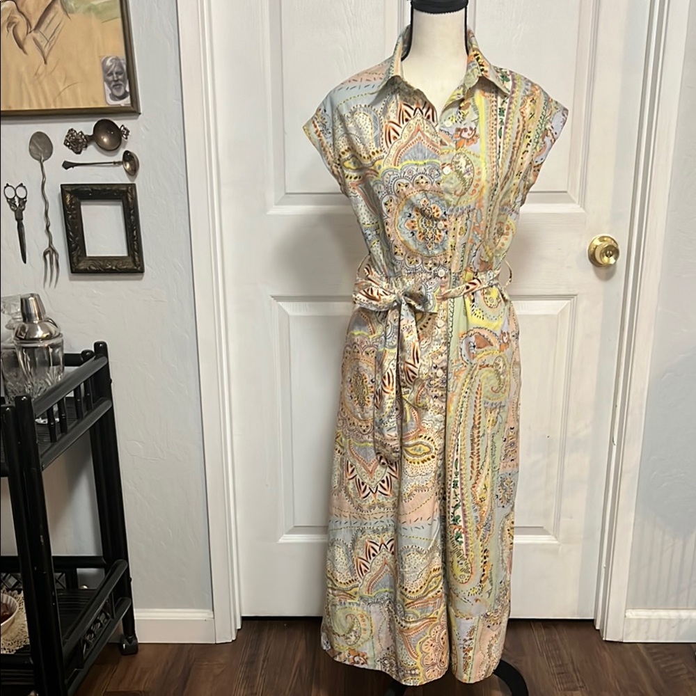 Paisley Print Women's Dress